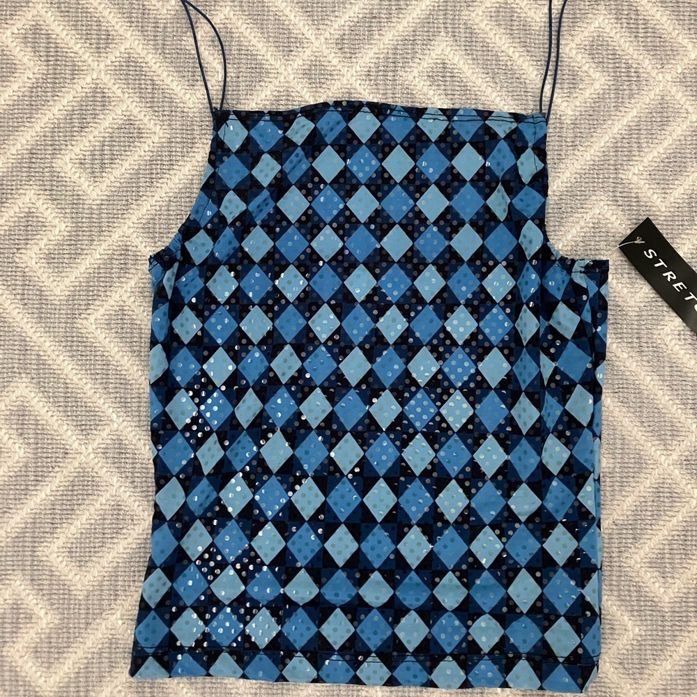 A. Byer sparkly y2k top
